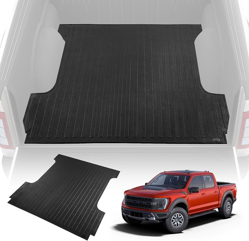 VEVOR Rubber Truck Bed Mat for 2015-2024 Ford F150 with 5.5-Foot Short