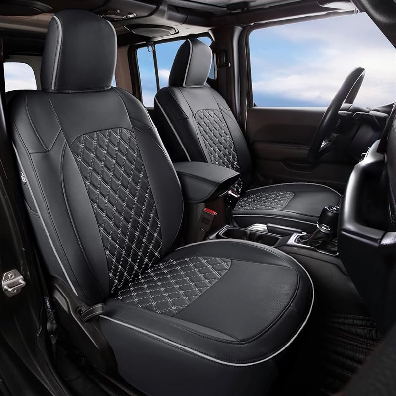 GIANT PANDA Faux Leather Covers Jeep Wrangler JL 4-Door 2018-2026 Full