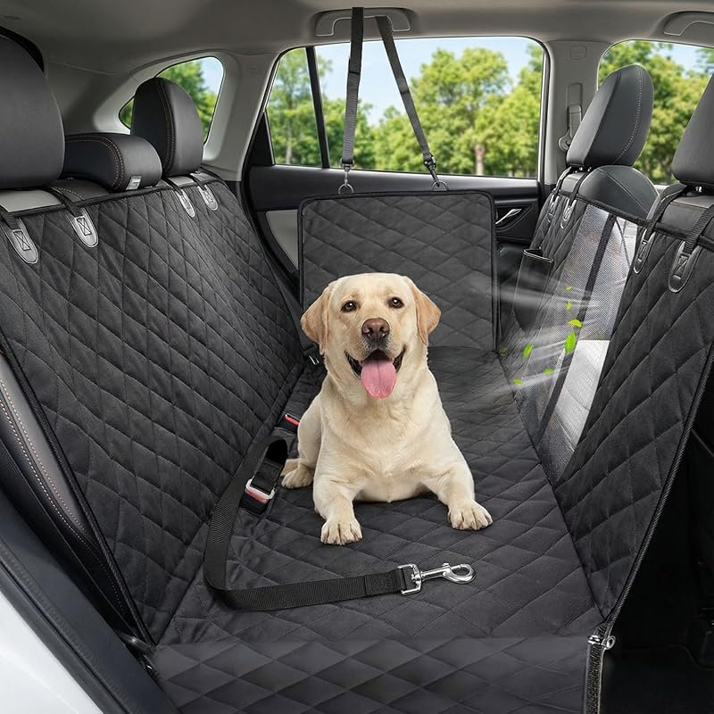 Durable 600D Heavy Duty Dog Car Seat Cover, 100% Waterproof, Scratch P