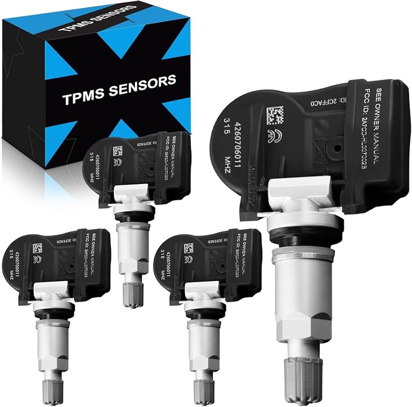 315MHz Pre-Programmed TPMS Sensor Set of 4 for Toyota Prius Camry Coro