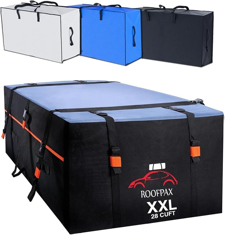 RoofPax XXL Waterproof Rooftop Cargo Carrier with 28 Cubic Feet Capaci