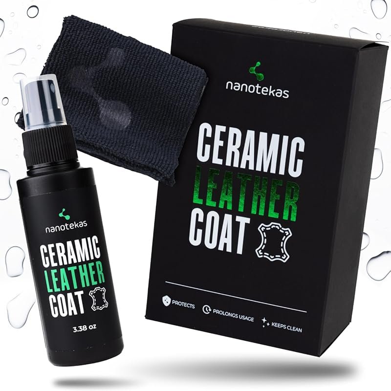 Premium Ceramic Leather Coating with Nano Tech for Car Seats & Vegan L