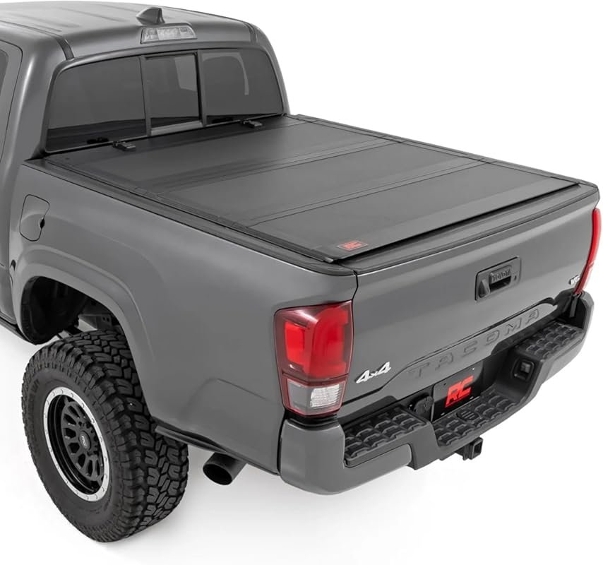 Rough Country Hard Flip-Up Tonneau Cover for 2016-2023 Toyota Tacoma w