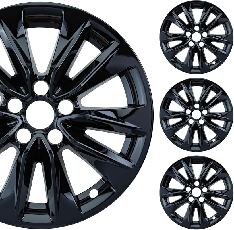Gloss Black ABS Wheel Skin Set for 2022-2024 Toyota Corolla Cross LE