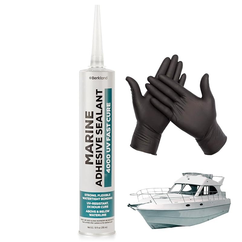 Berkland Marine Adhesive Sealant 4200 White Flexible UV Resistant for 