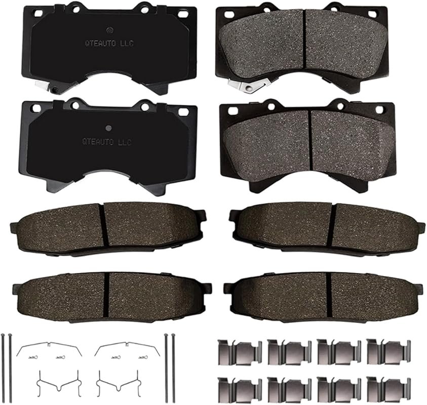 PM Auto Ceramic Brake Pad Set for 2007-2021 Toyota Tundra Front and Re