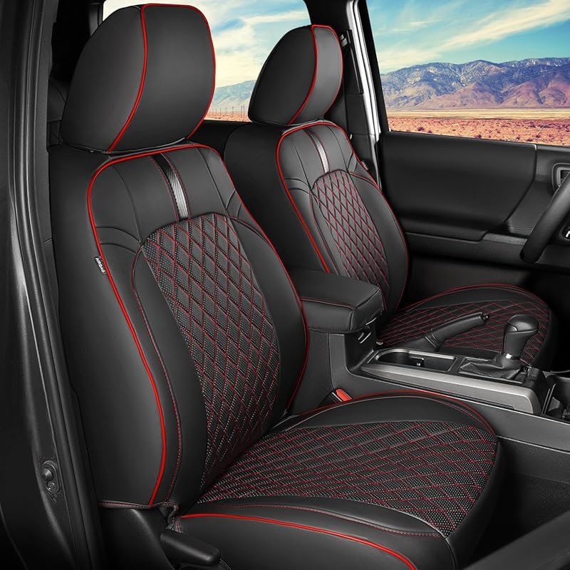 Full Coverage Seat Covers for Toyota Tacoma 2016-2023, Compatible with