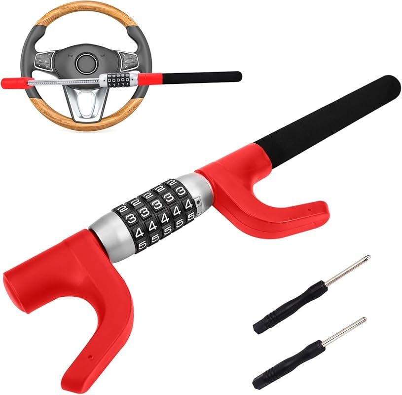 Car Steering Wheel Lock Car Lock Adjustable Length Safety Steering Loc