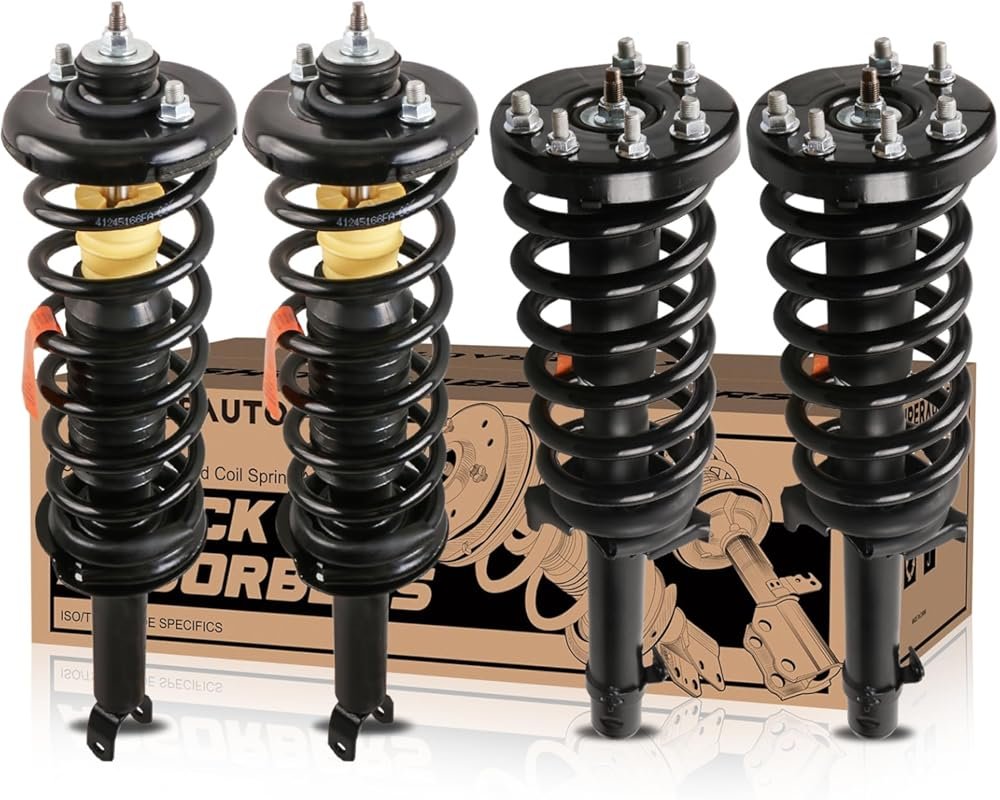 Complete Front and Rear Struts Assembly for 2008-2012 Honda Accord 2.4