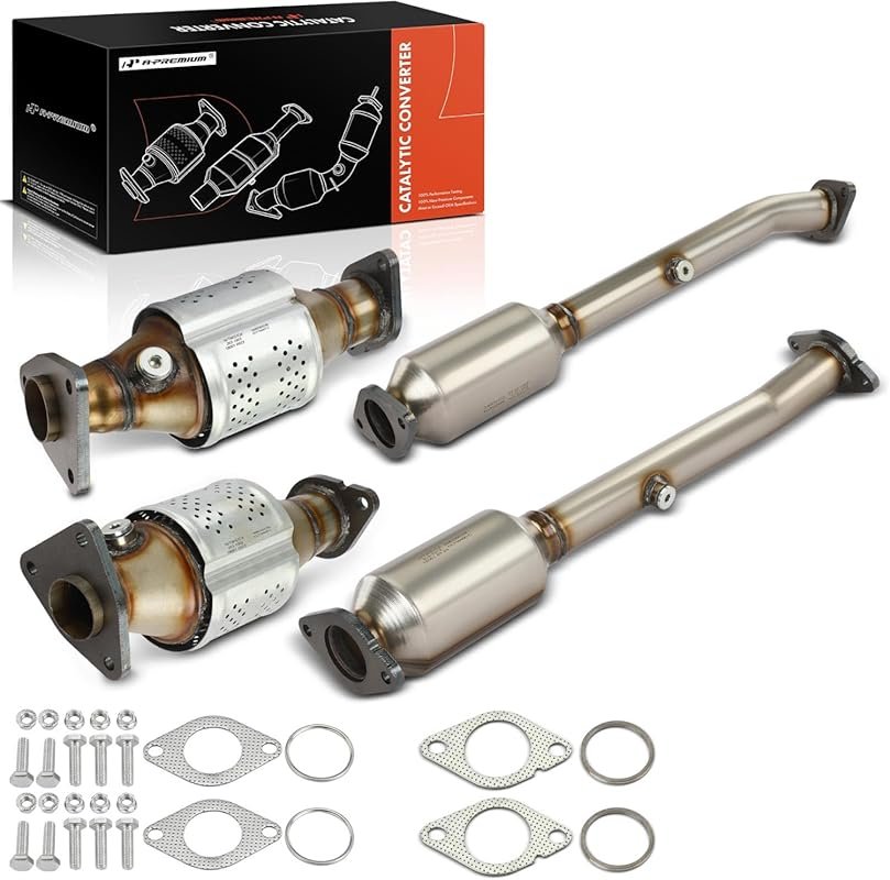 A-Premium Front and Rear 4-PC Catalytic Converter Kit Direct-Fit Compa
