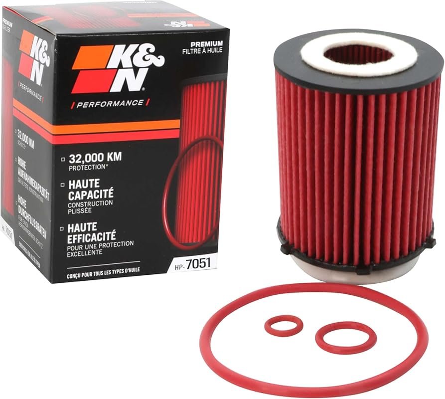 K&N Premium Oil Filter with 20,000-Mile Protection for Mercedes-Benz a