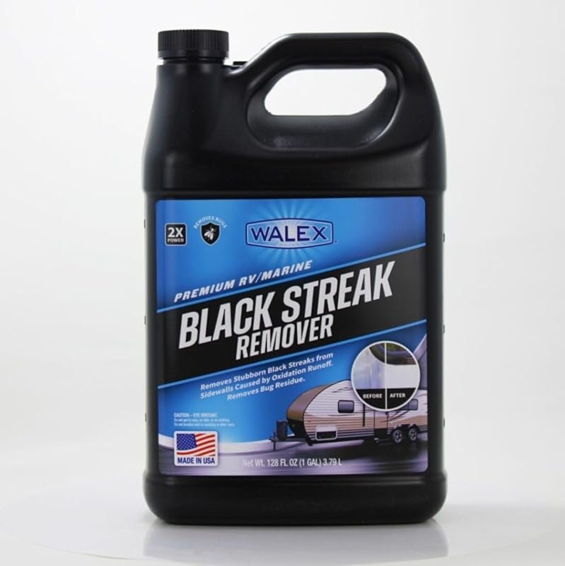 Walex RV Marine Black Streak Remover Cleans Restores Shine and Removes