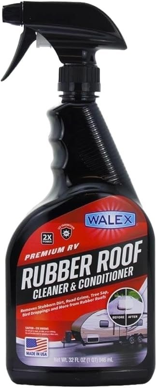 Walex RV Rubber Roof Cleaner and Conditioner cleans and conditions RV 
