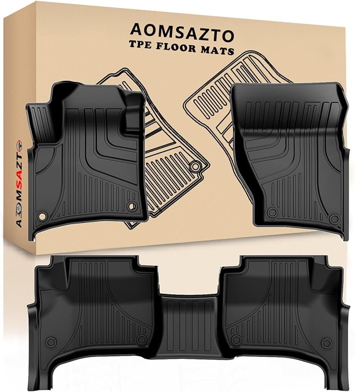 Heavy-duty TPE floor liners for Porsche Cayenne (2011–2018) with full