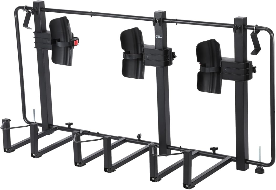 JOYTUTUS Truck Bed Bike Rack for Full Size Pickup, Truck Bed Bicycle R