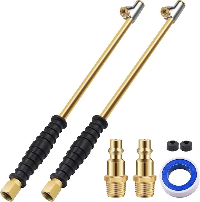 SAFELIFE 16-1/4-Inch Dual Head Air Chuck with 1/4