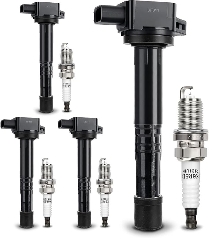 UF311 Ignition Coil and Double Iridium Spark Plug for Honda Element 20