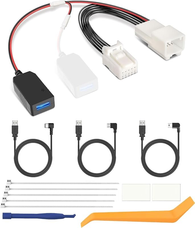 YQMAJIM Dashcam Power Adapter for Hyundai and Kia with Auto Dimming Re