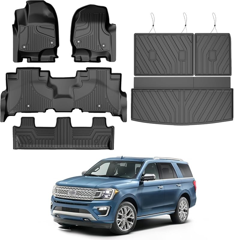 TTX Lighting All-Weather Floor Mats with Cargo and Backrest Liner for 