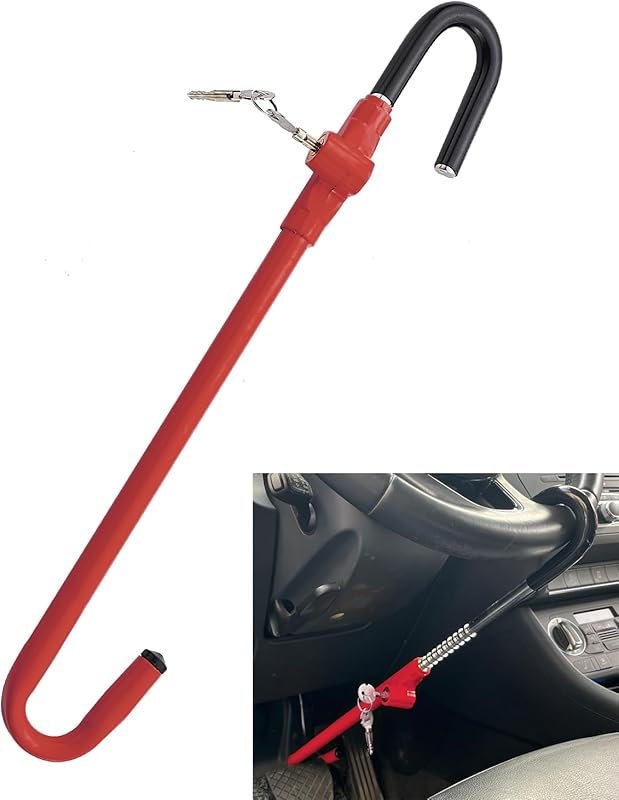 Steering Wheel Lock Anti-Theft Car Device, Dodomes Steering Wheel Peda