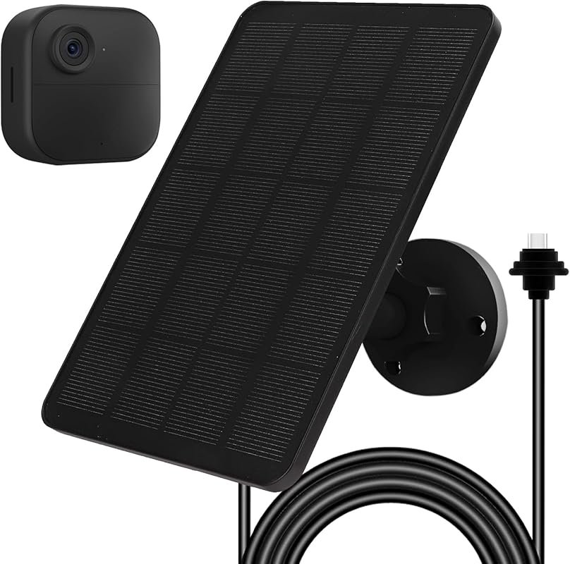 Solar Panel for Blink Camera, Solar Panel 4W Compatible with Blink Out