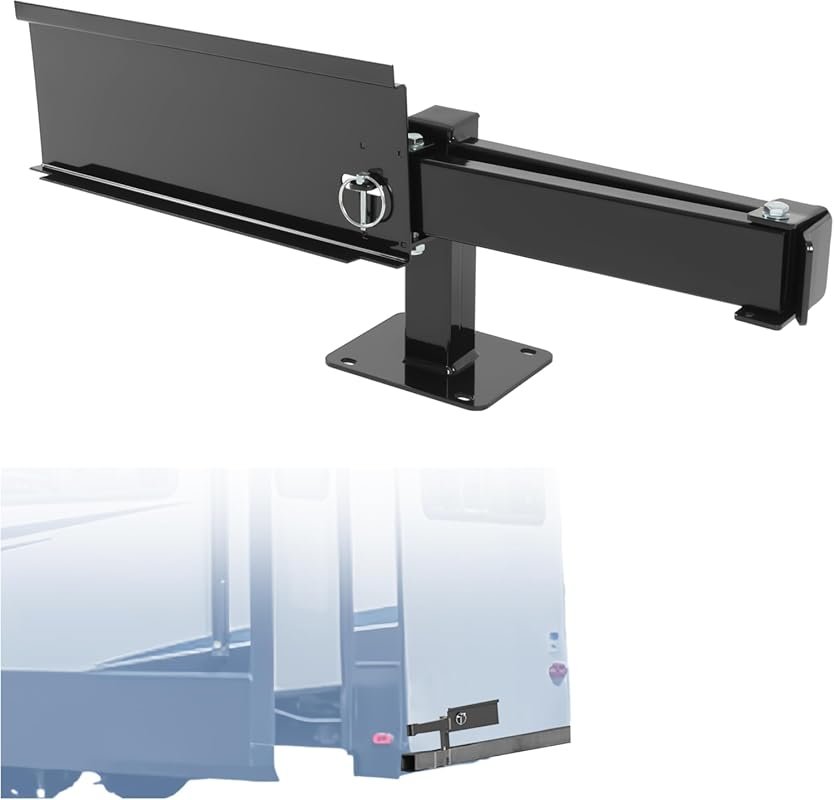 KUAFU Universal 4-Inch RV Bumper Grill Mount Swing Arm for Campers and