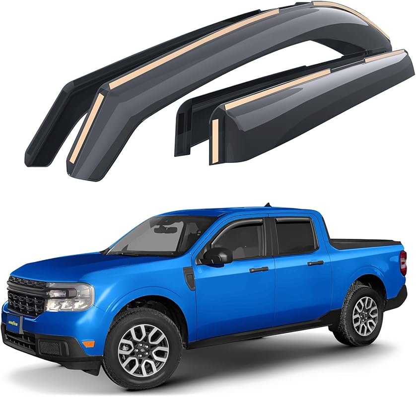 Goodyear In-Channel Window Deflectors for Ford Maverick 2022-2026, Rai