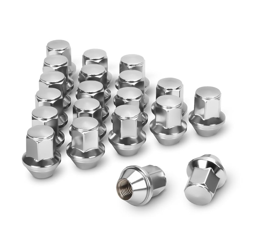 Dynofit 14x1.5 Chrome Lug Nuts for Mustang Edge, Explorer, Fusion, Mav