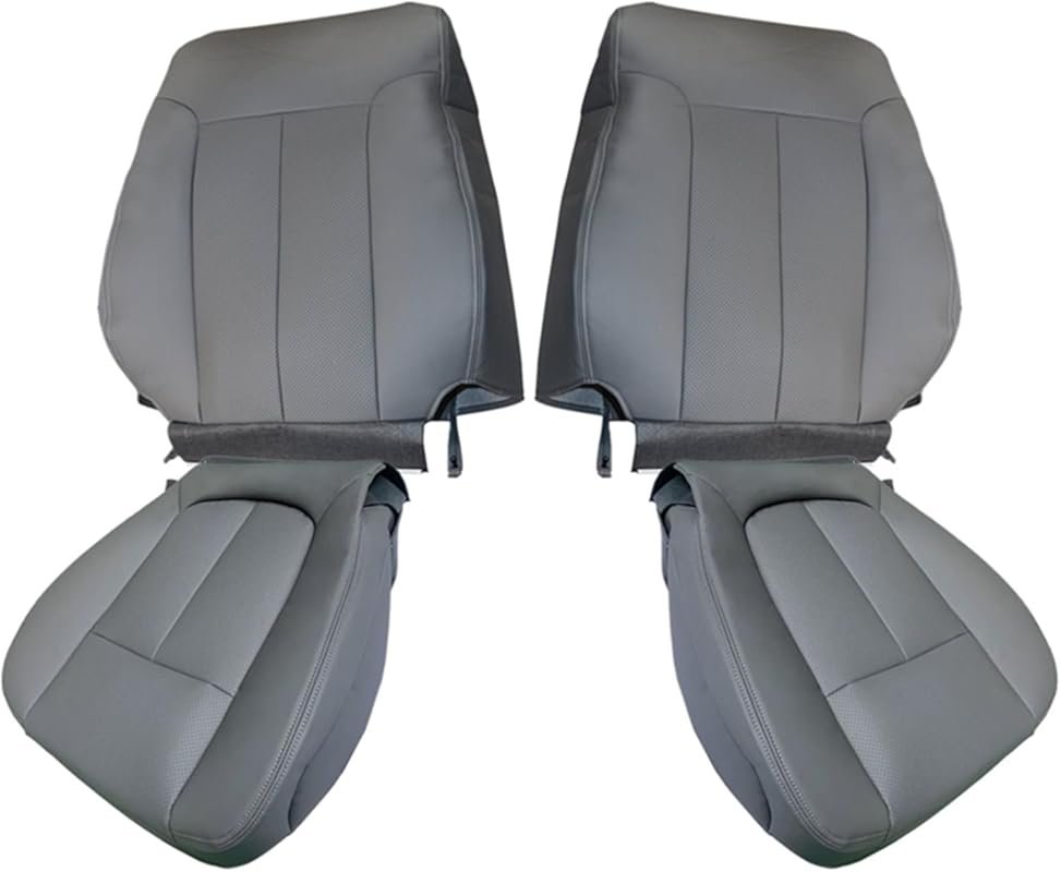 Front Driver & Passenger Perforated Microfiber Leather Seat Covers for