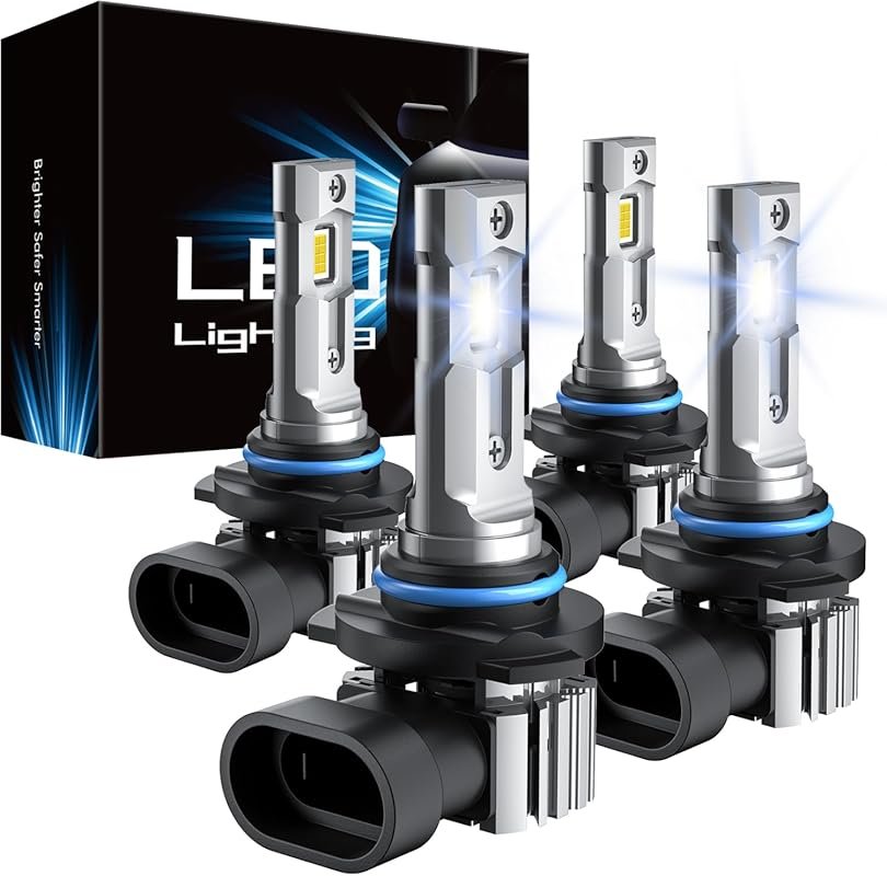 RCJ 9005 9006 Bulbs Combo, 600% Brightness 9005/HB3 High 9006/HB4 Low 