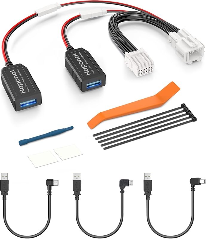 GPS dash cam power adapter for 2022+ Honda Accord with 12-pin connecto