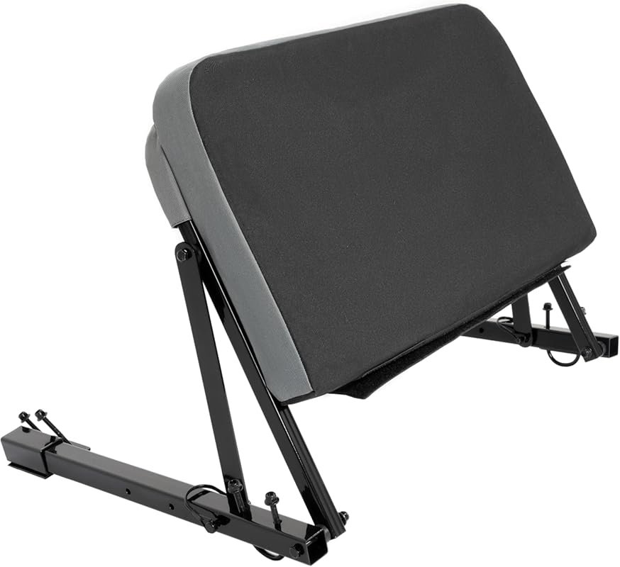 KUAFU Adjustable ATV Backrest Cushion, Universal Foldable Seat Back wi