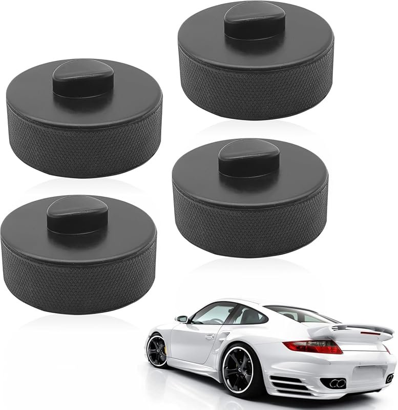 4-Pack Rubber Jack Pucks for Porsche 911/Boxster/Cayman 718 – Durable 