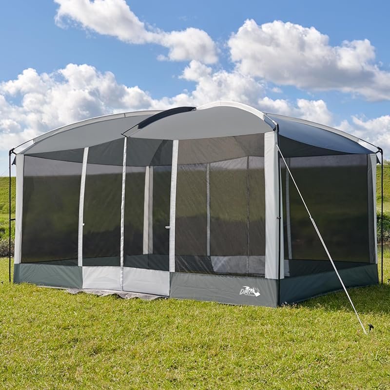 13x9 Foot Screen House Tent with 2 Magnetic Doors and Projection Scree