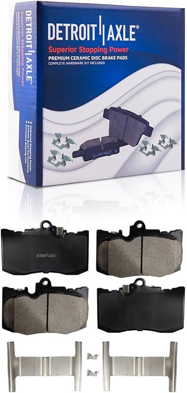 Detroit Axle Ceramic Front Brake Pads with Hardware for Lexus GS 350 a