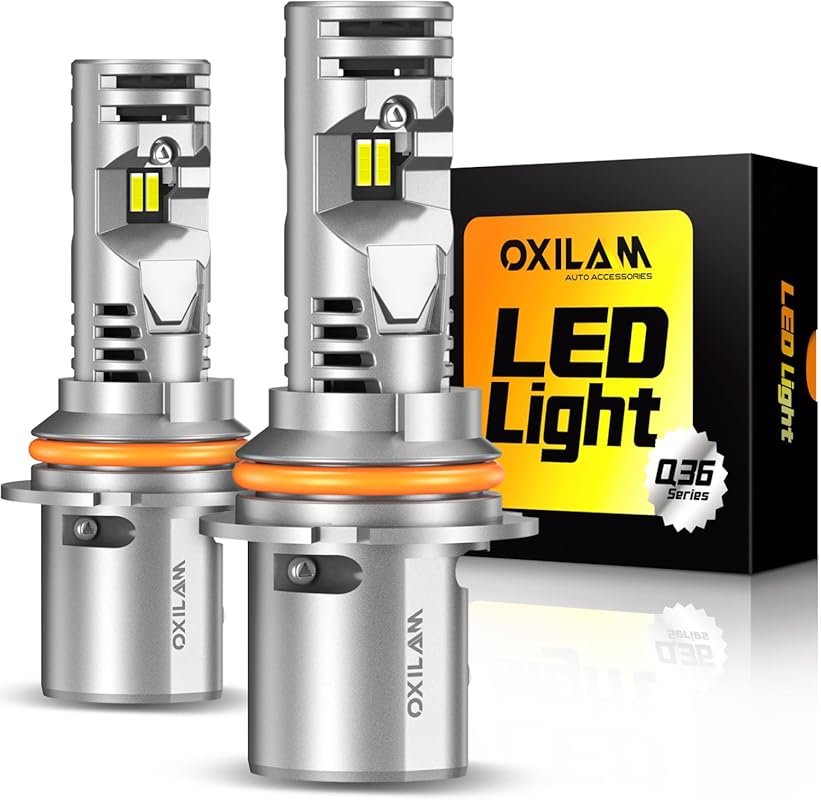 OXILAM 9004 LED Bulbs: 20000LM, 600% Brighter, 1:1 Halogen Size, 6500K