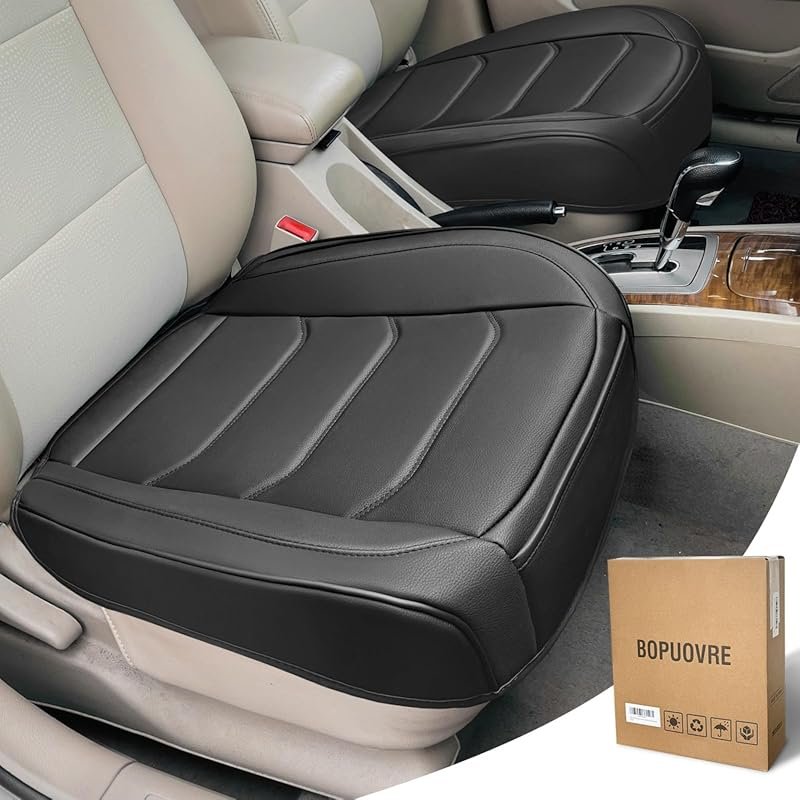 PU Leather Car Seat Cover with Anti-Slip Full Wrap Protection and Stor