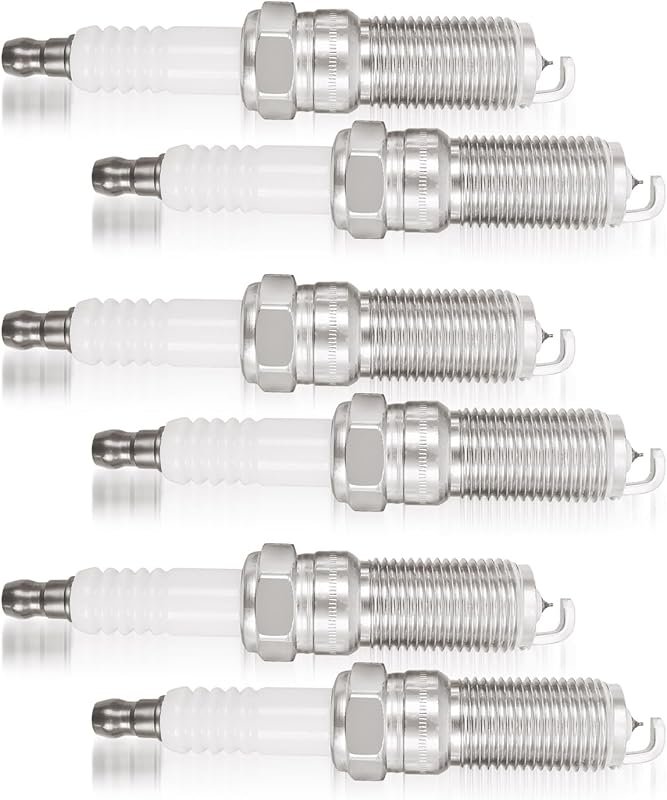 6-Pack Double Iridium Spark Plugs for Cadillac SRX, CTS and Chevy, Bui