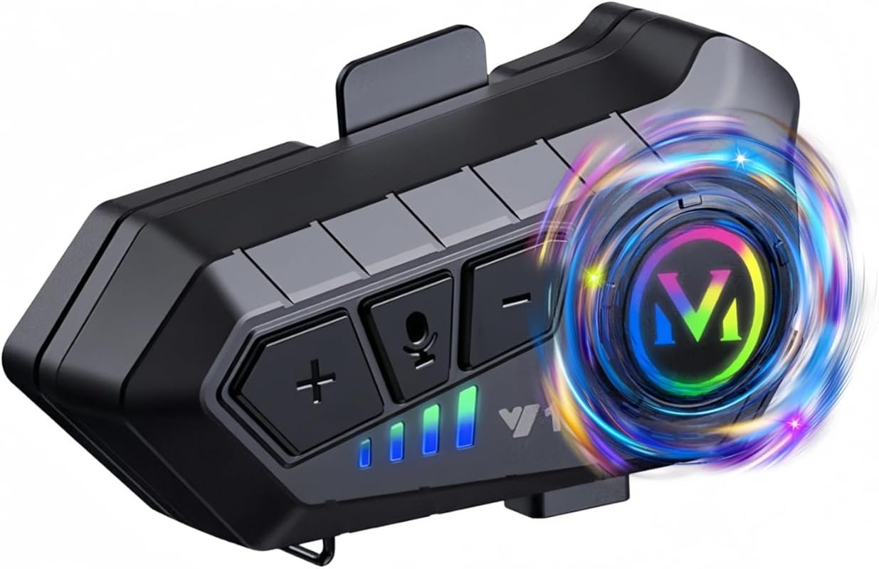 Motorcycle Helmet Bluetooth Headset Speakers with HiFi Sound,Noise Can