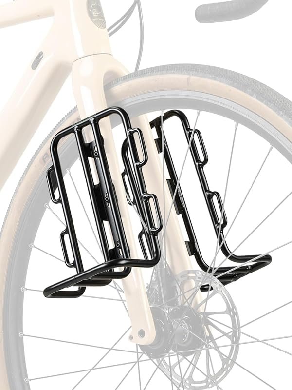ROCKBROS Aluminum Alloy Front Bike Rack with 6.6 lb Capacity for Touri