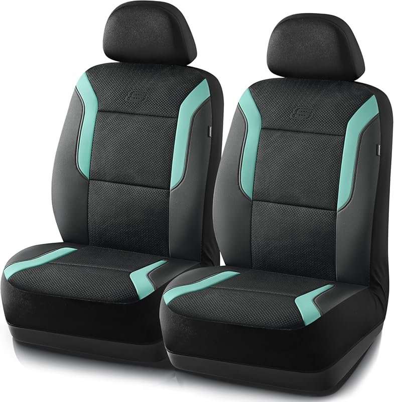 Skechers Memory Foam Car Seat Covers, Air Cool Mesh Thick Seat Covers,