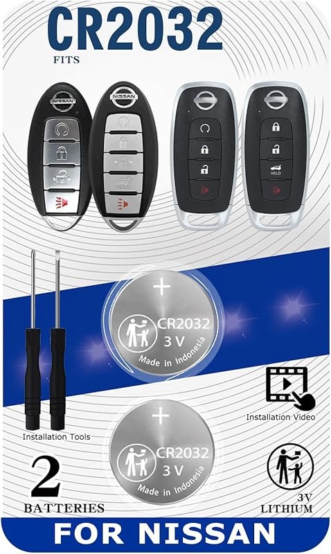 Key Fob Battery Replacement for Nissan Rogue Altima Sentra Versa Pathf