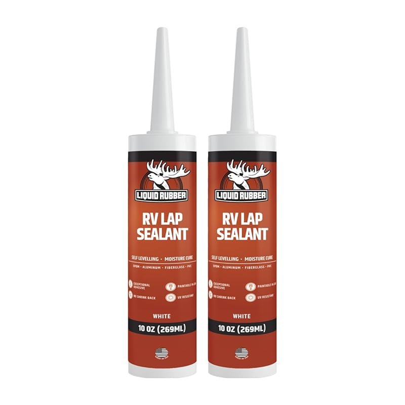 Liquid Rubber RV Lap Sealant: Self-Leveling White Sealant for Roof Ven