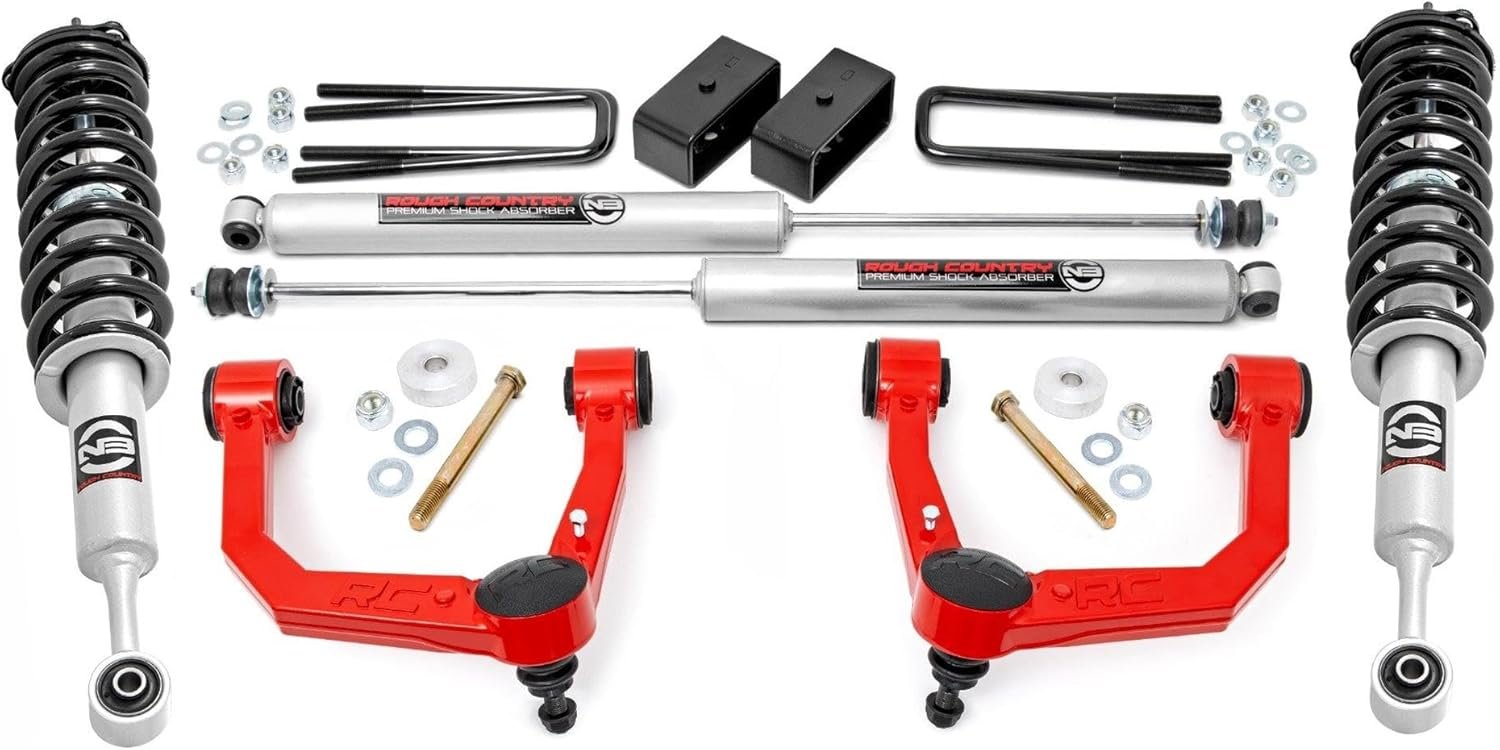 Rough Country 3.5-Inch Bolt-On Lift Kit with N3 Struts for 2005-2023 T