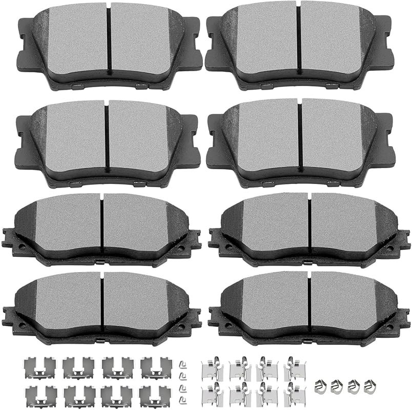 SCITOO Front & Rear Ceramic Brake Pads Sets for Lexus HS250h 2.4L 2010