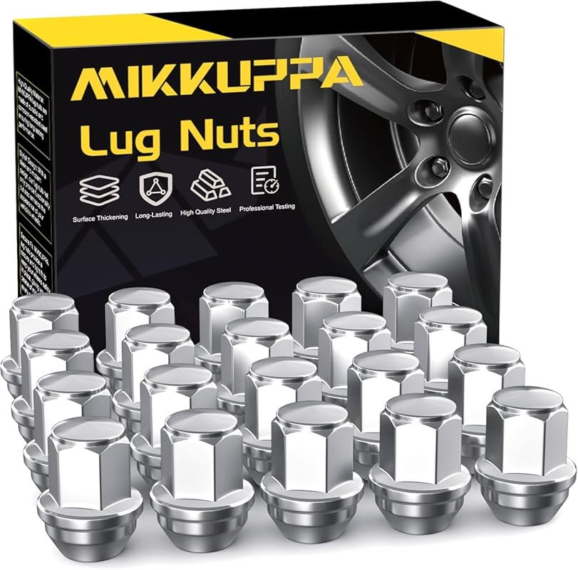 MIKKUPPA M14x1.5 Chrome Lug Nuts for 2020-2023 Ford Explorer, Mustang,