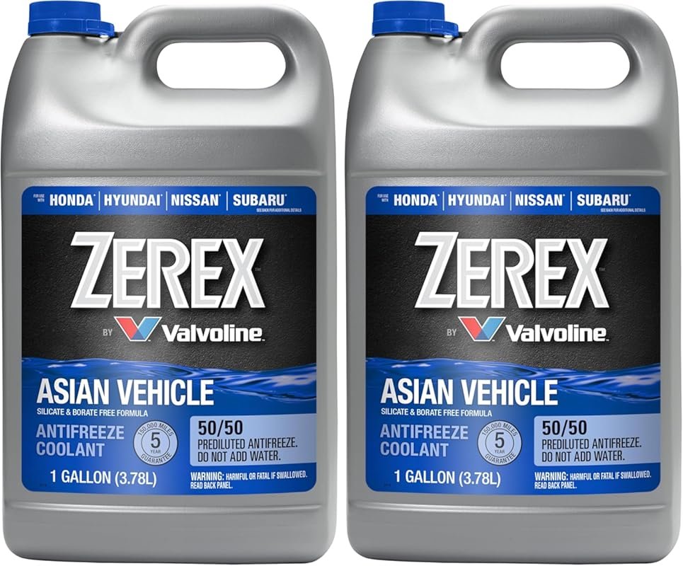 Zerex Asian Vehicle Blue Silicate and Borate Free Antifreeze Coolant, 