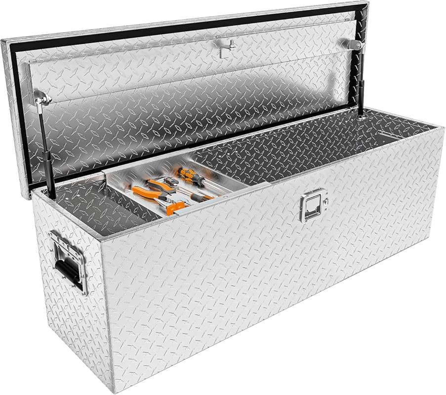YITAMOTOR 48 Inch Truck Bed Tool Boxes Heavy Duty Aluminum with Slidin