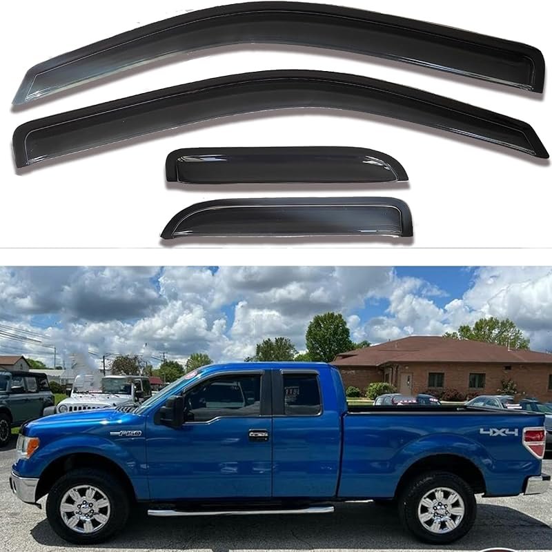 Best Side Window Deflectors for Ford F-150 Super Cab: Vent Visor Rain