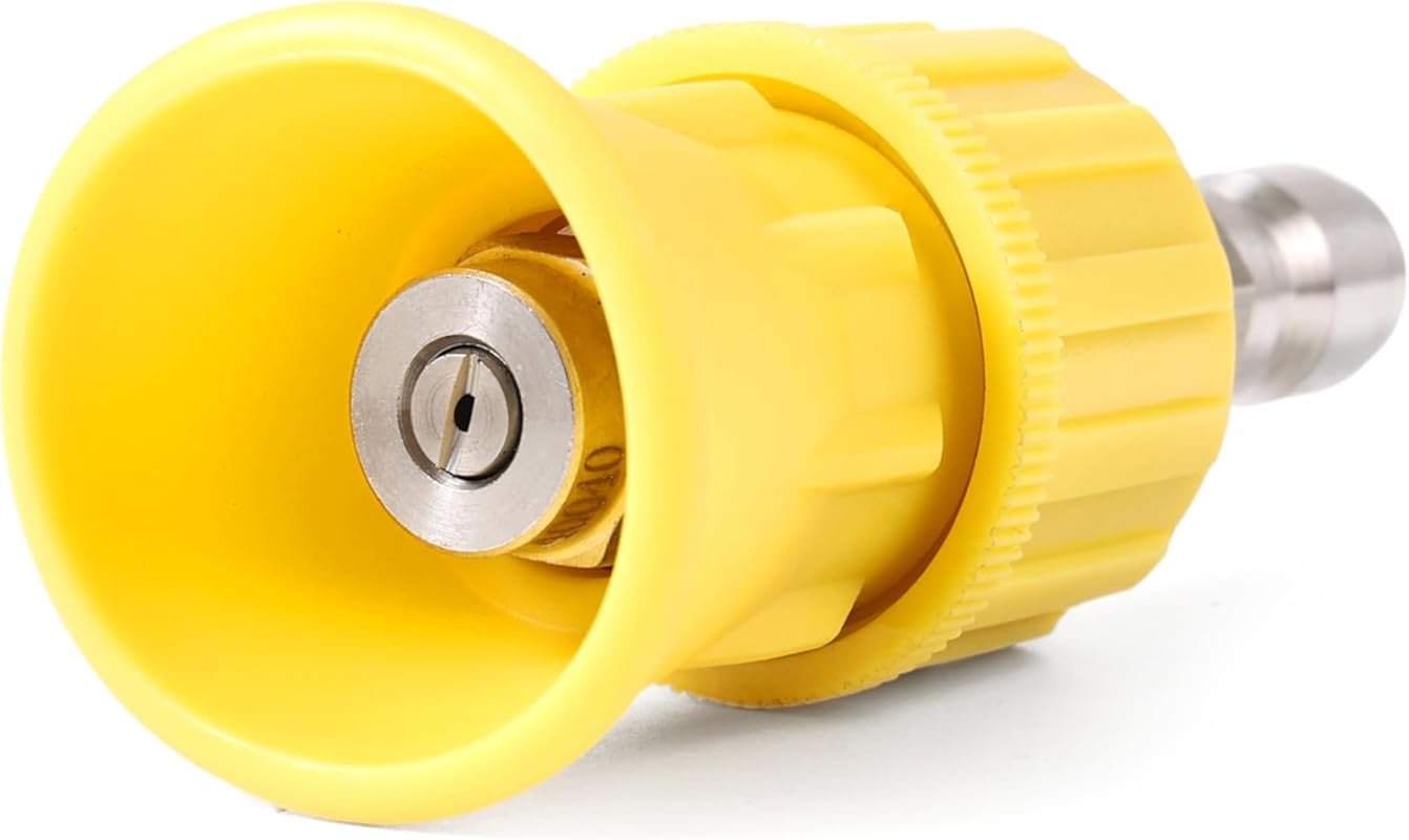 Foam King™ 40° Stainless Steel Nozzle Guard with Rubber Shield, 1/4